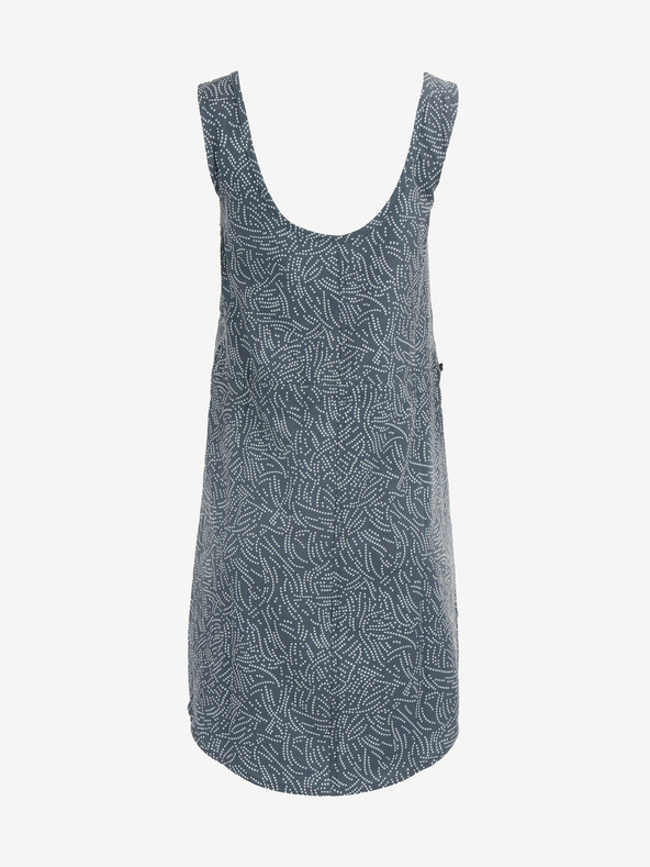 ALPINE PRO Šedé dámske vzorované šaty ALPINE PRO Cyphera