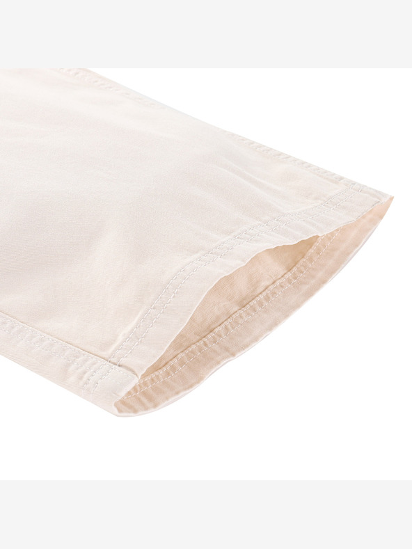 NAX Béžové dámske široké cargo nohavice NAX Serda