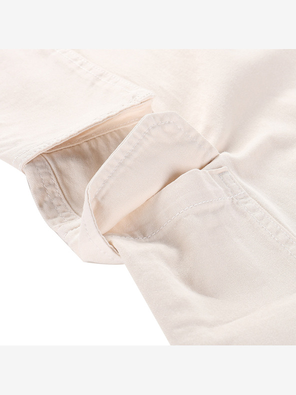 NAX Béžové dámske široké cargo nohavice NAX Serda