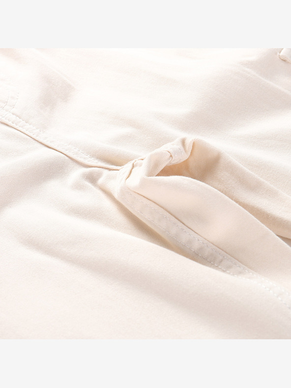 NAX Béžové dámske široké cargo nohavice NAX Serda