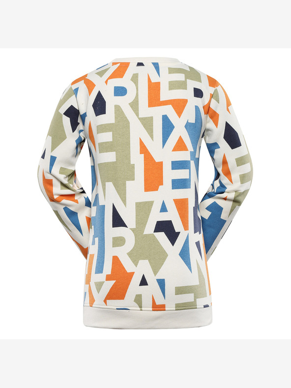 NAX Béžová detská vzorovaná mikina NAX Dermo