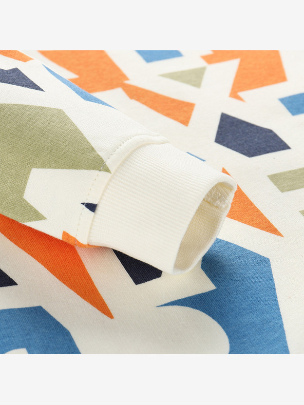 NAX Béžová detská vzorovaná mikina NAX Dermo