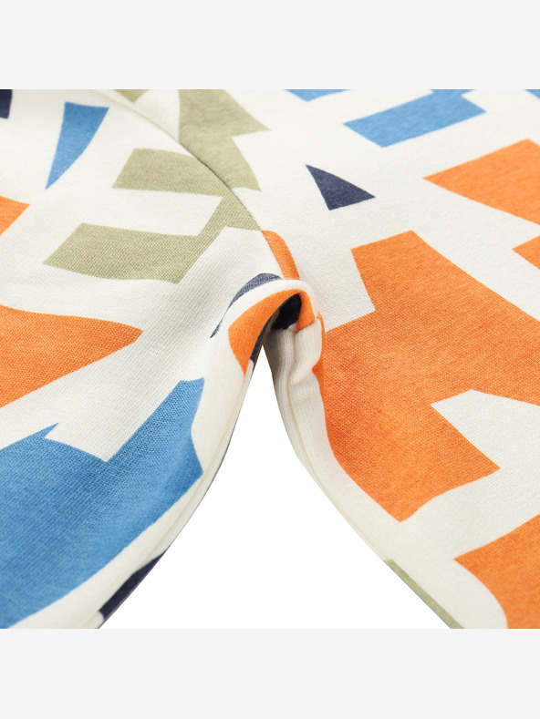 NAX Béžová detská vzorovaná mikina NAX Dermo