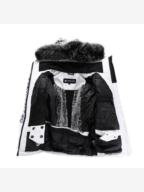 ALPINE PRO Dámska lyžiarska bunda s membránou ptx ALPINE PRO OLADA biela pb