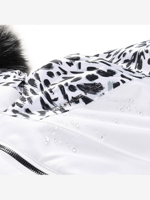 ALPINE PRO Dámska lyžiarska bunda s membránou ptx ALPINE PRO OLADA biela pb