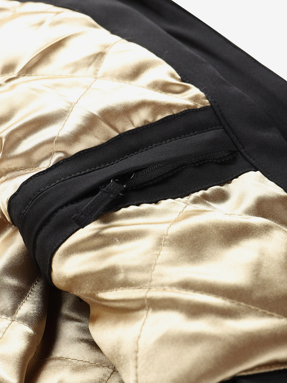 ALPINE PRO Dámska softshellová lyžiarska bunda s membránou ALPINE PRO DOWELA čierna