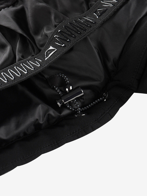 ALPINE PRO Dámska softshellová lyžiarska bunda s membránou ALPINE PRO DOWELA čierna