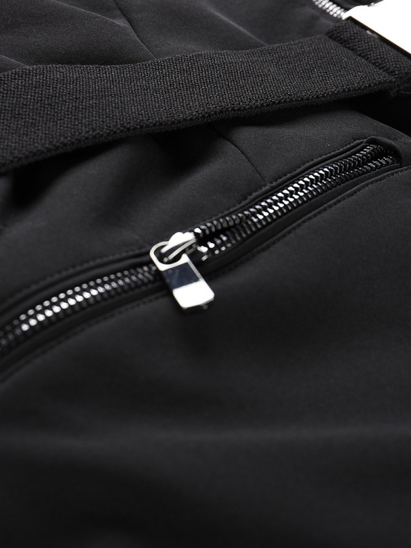 ALPINE PRO Dámska softshellová lyžiarska bunda s membránou ALPINE PRO DOWELA čierna