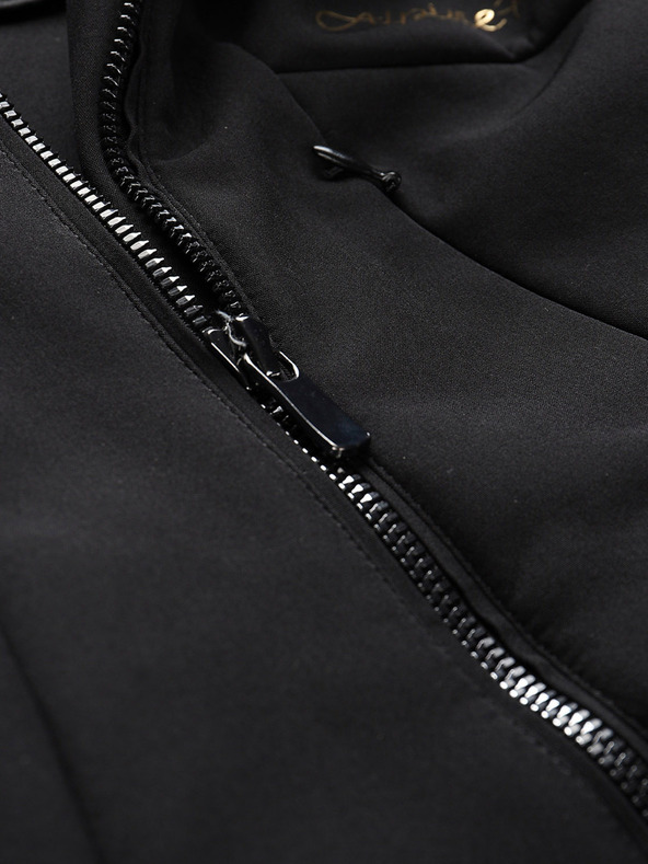 ALPINE PRO Dámska softshellová lyžiarska bunda s membránou ALPINE PRO DOWELA čierna