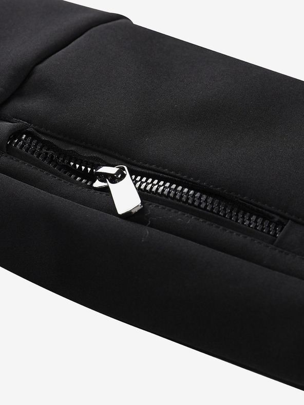 ALPINE PRO Dámska softshellová lyžiarska bunda s membránou ALPINE PRO DOWELA čierna