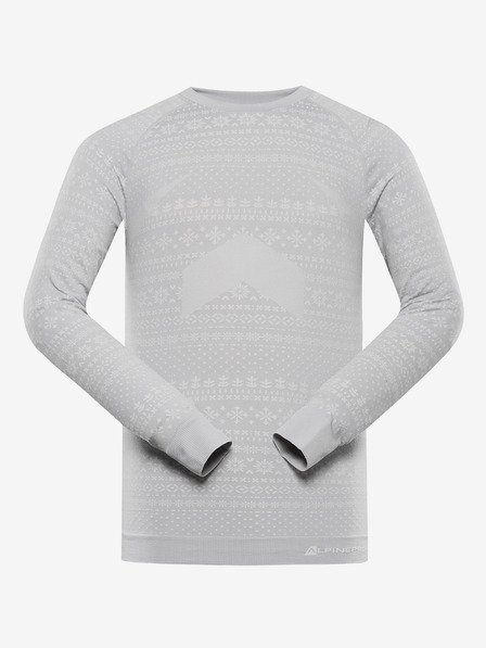 ALPINE PRO Pánske rýchloschnúce prádlo - tričko ALPINE PRO AMBOS dk.true gray