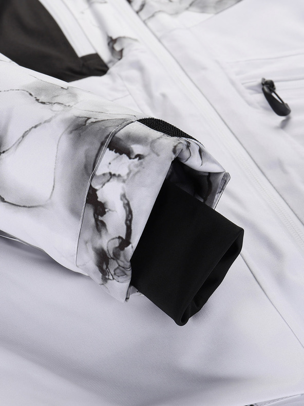 ALPINE PRO Dámska lyžiarska bunda s ptx membránou ALPINE PRO UZERA biela pb