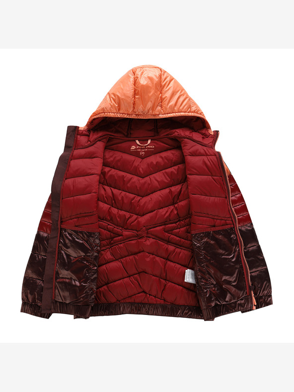 ALPINE PRO Detská hi-therm bunda ALPINE PRO ROGO broskyňovo ružová