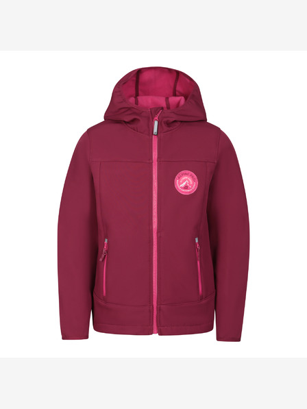 ALPINE PRO Detská softshellová bunda s membránou ALPINE PRO OMANO anemone variant
