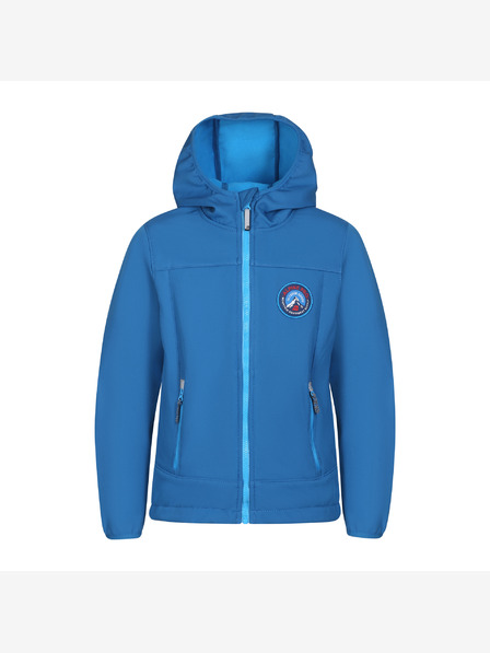 ALPINE PRO Detská softshellová bunda s membránou ALPINE PRO OMANO mykonos blue