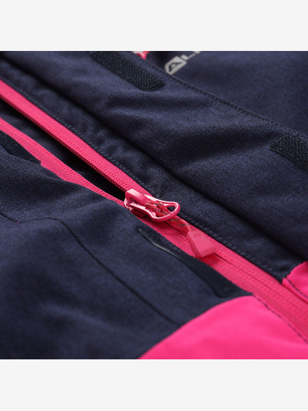 ALPINE PRO Detská lyžiarska bunda s ptx membránou ALPINE PRO MELEFO diva pink