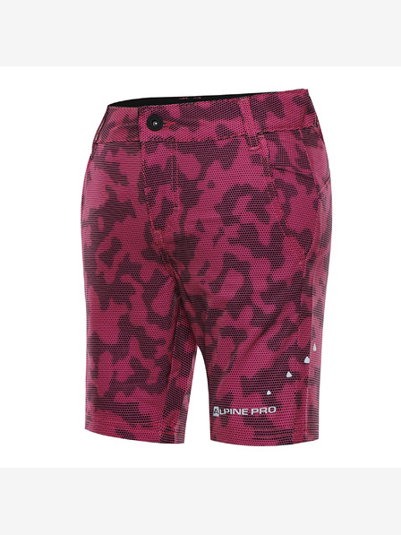 ALPINE PRO Detské rýchloschnúce softshellové kraťasy ALPINE PRO TRENTO 2 magenta varianta pa