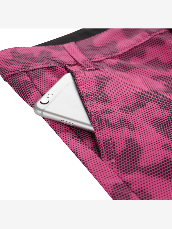 ALPINE PRO Detské rýchloschnúce softshellové kraťasy ALPINE PRO TRENTO 2 magenta varianta pa