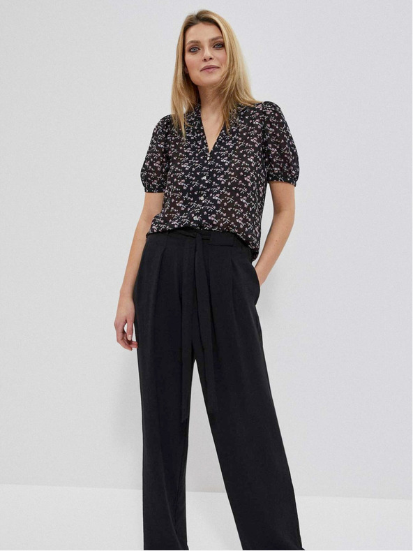 Moodo Viskózová blúzka s lemom Moodo