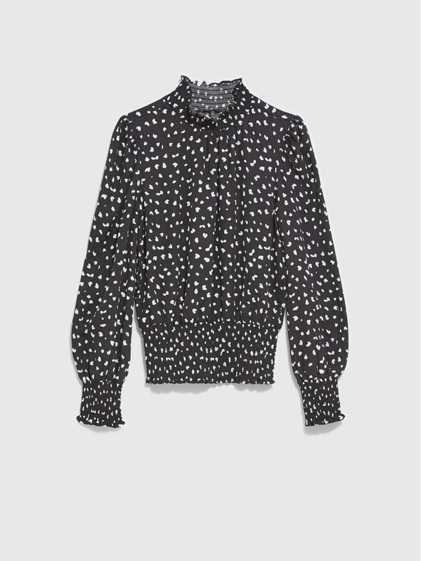 Moodo Čierne dámske pletené šaty Moodo