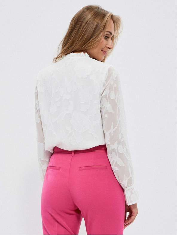 Moodo Biela dámska blúzka Moodo