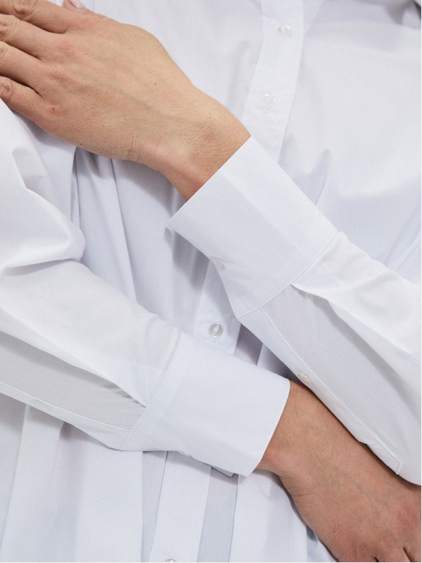 Moodo Biela dámska košeľa Moodo