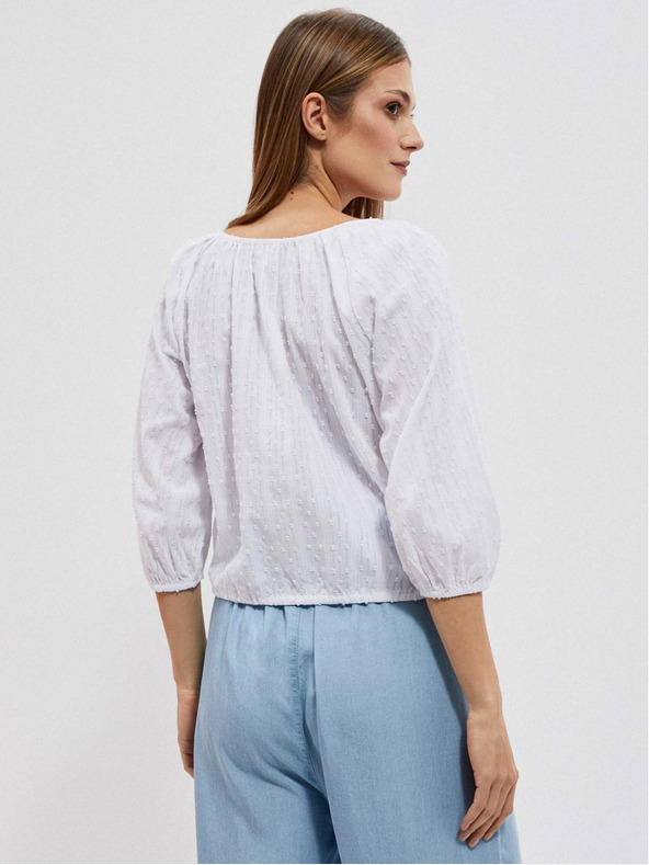 Moodo Biela dámska blúzka Moodo