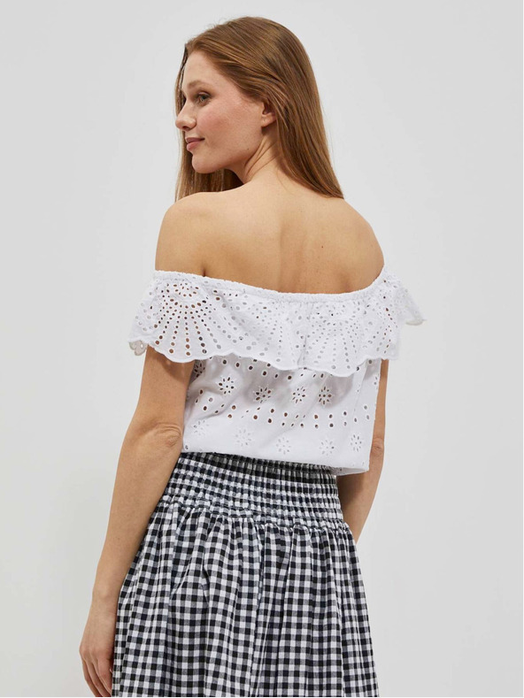 Moodo Biely dámsky top Moodo