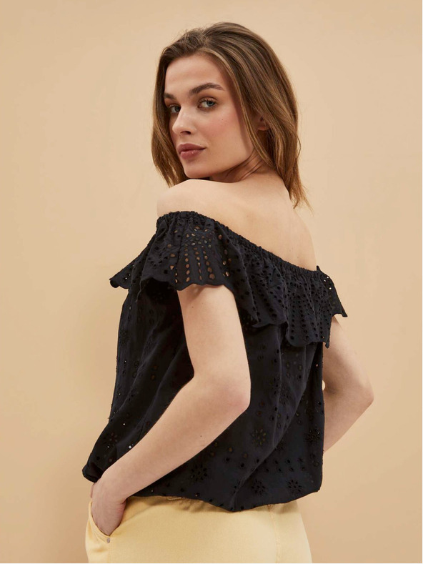 Moodo Čierny dámsky top Moodo