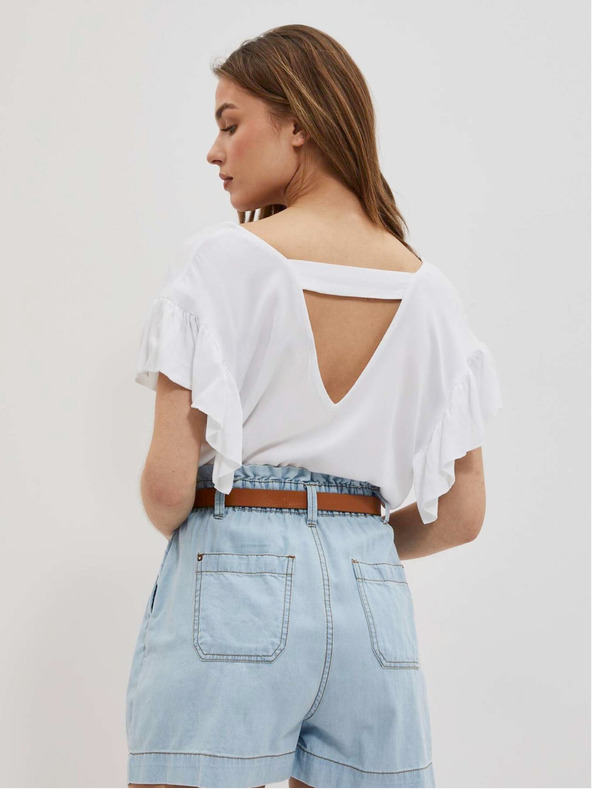 Moodo Biela dámska blúzka Moodo