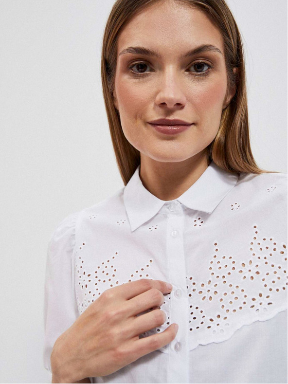 Moodo Biela dámska blúzka Moodo