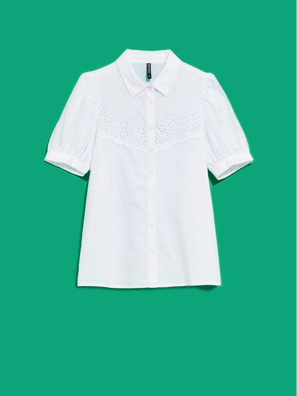 Moodo Biela dámska blúzka Moodo