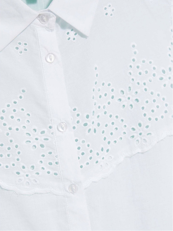 Moodo Biela dámska blúzka Moodo