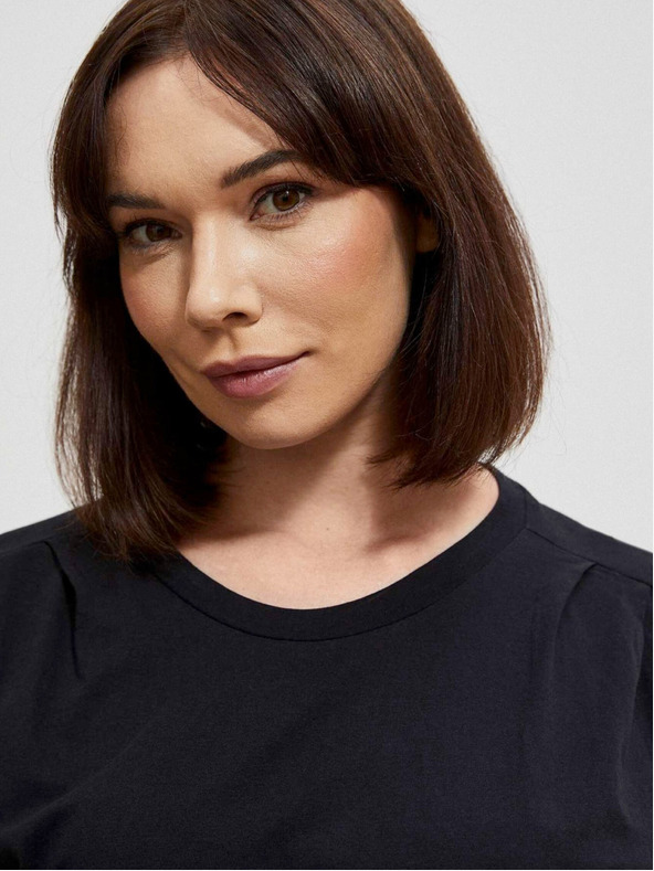 Moodo Čierne dámske dlhé tričko Moodo