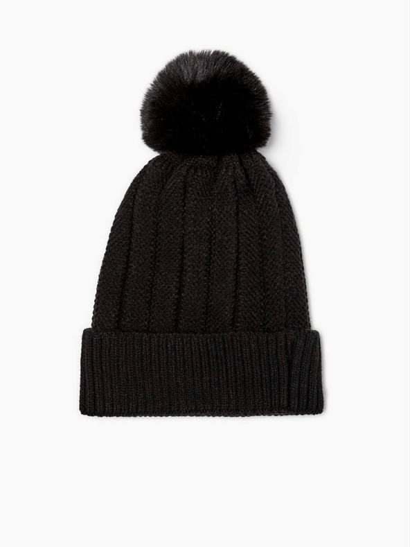 Moodo Čierna dámska čiapka Moodo