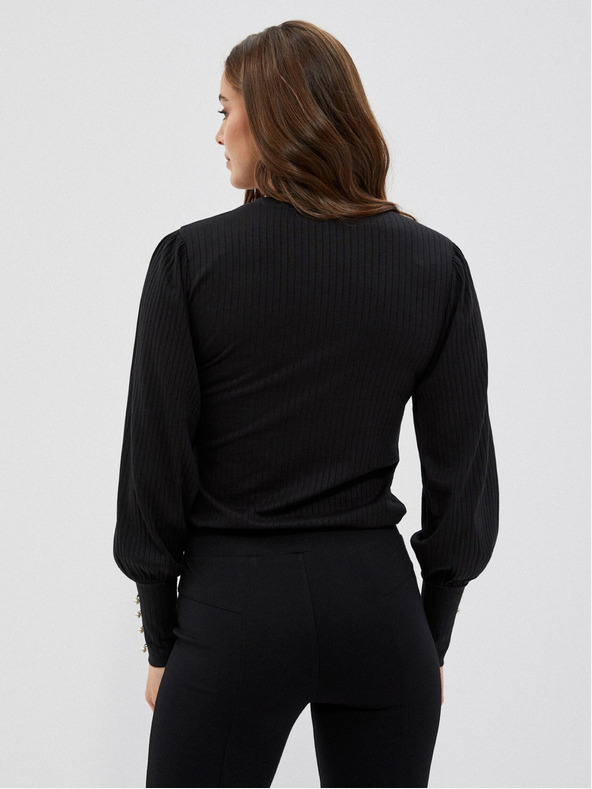 Moodo Čierna dámska blúzka Moodo