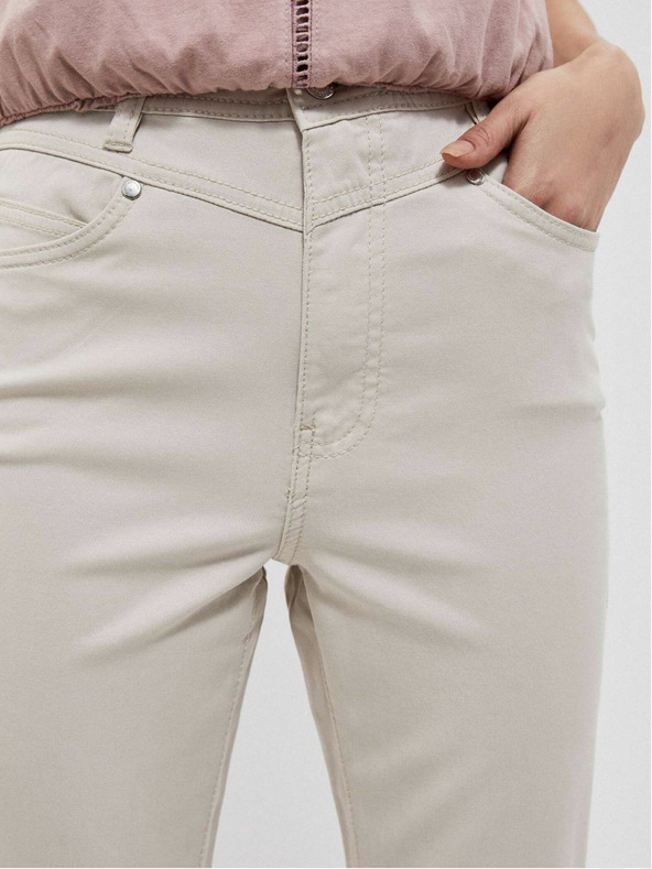 Moodo Moodo Béžové dámske nohavice