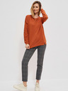 Moodo Oranžová dámska mikina Moodo