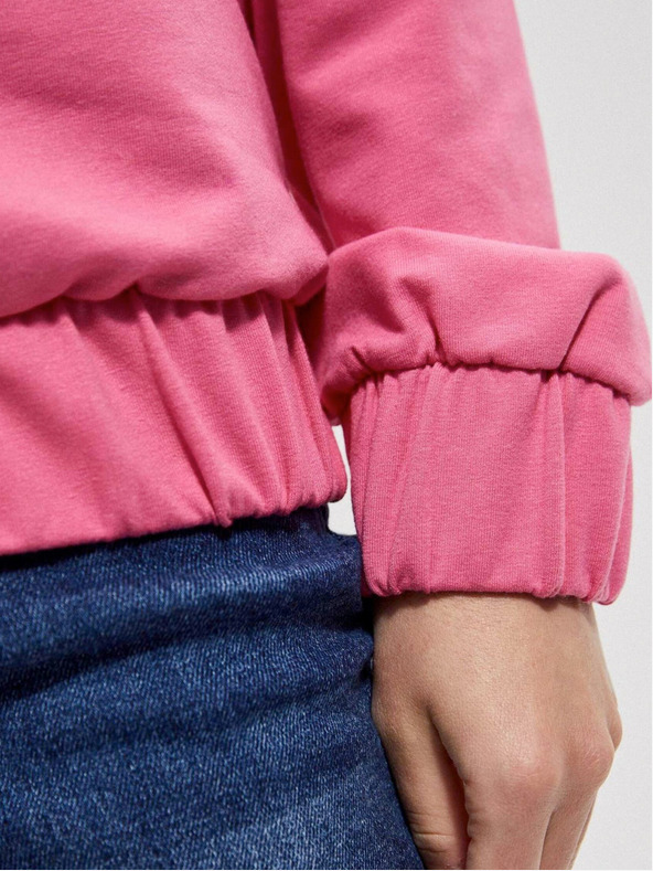 Moodo Ružová dámska mikina Moodo