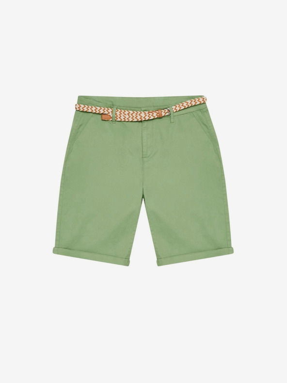 Moodo Zelené dámske chino šortky Moodo