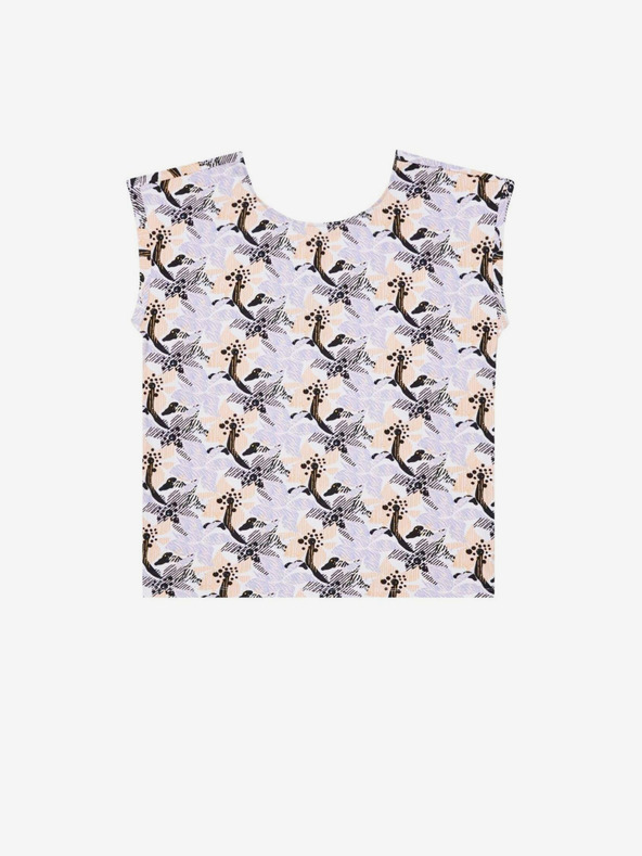 Moodo Fialová dámska kvetinová košeľa Moodo