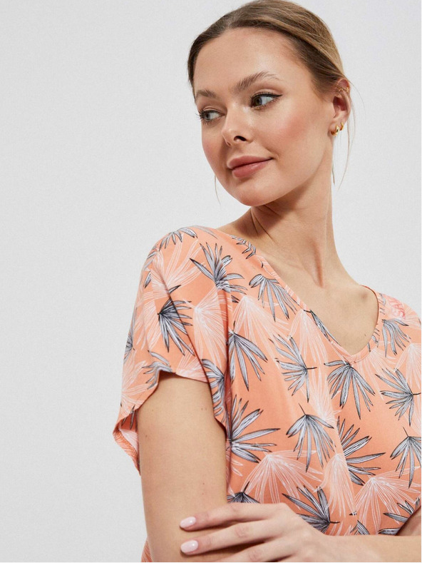 Moodo Moodo Oranžové dámske tričko