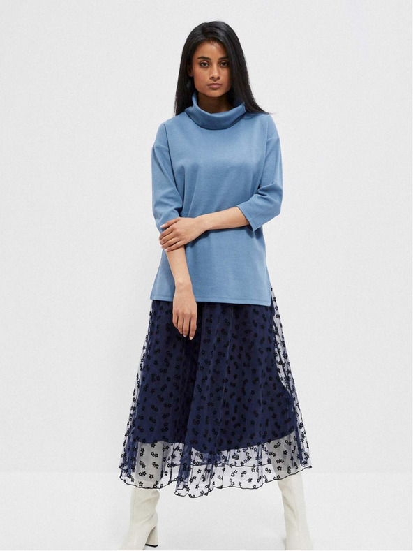 Moodo Modrá dámska mikina Moodo