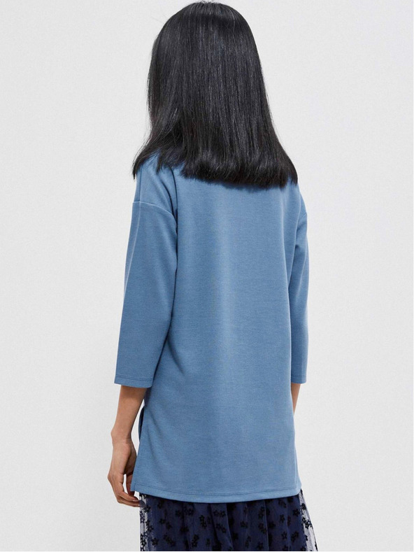 Moodo Modrá dámska mikina Moodo