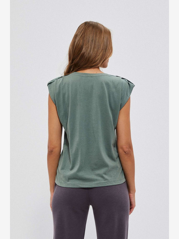 Moodo Zelená dámska chino košeľa Moodo