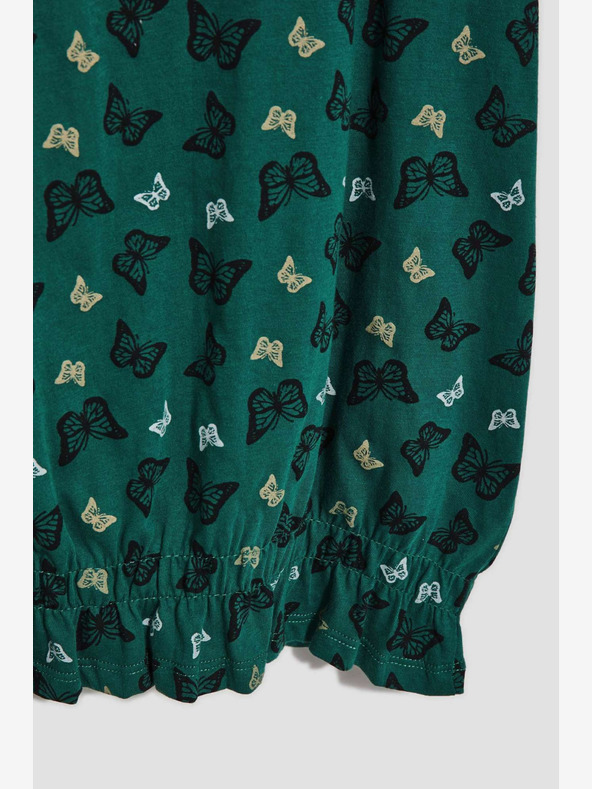 Moodo Zelená vzorovaná blúzka Moodo