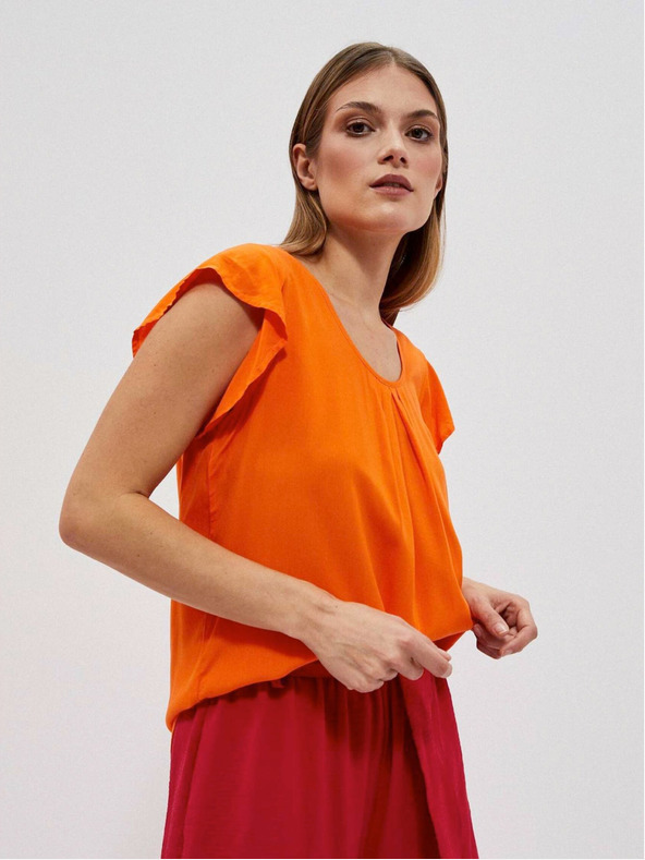 Moodo Oranžová blúzka Moodo