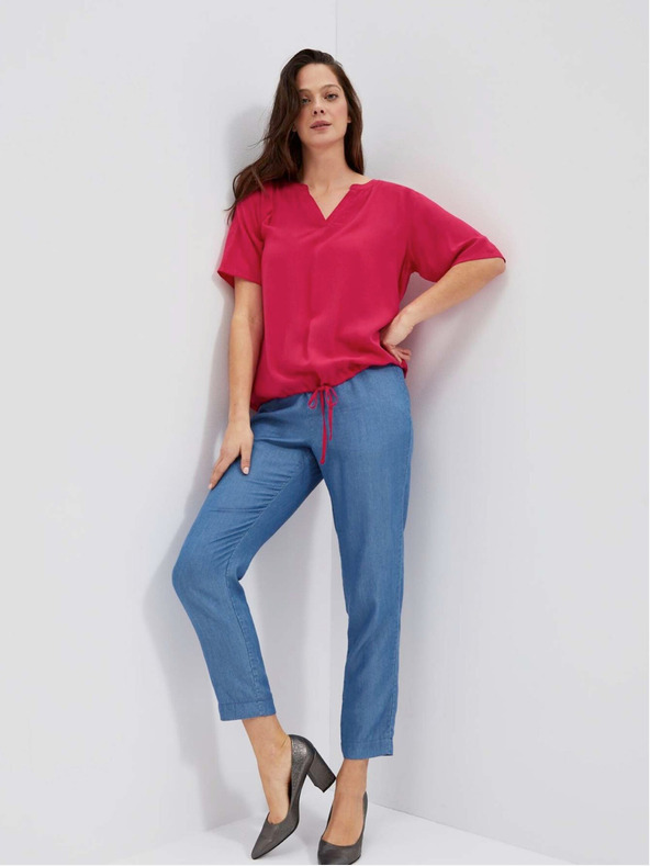 Moodo Tmavo ružový top na ramienka Moodo