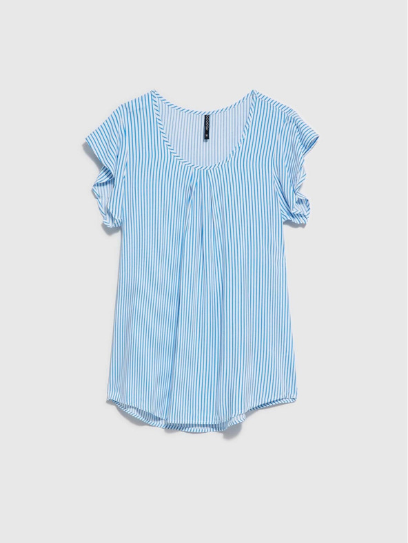 Moodo Modro-biela pruhovaná blúzka Moodo