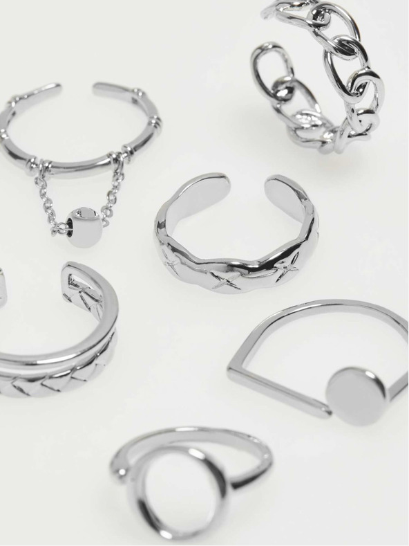 Moodo Súprava strieborných prsteňov Moodo